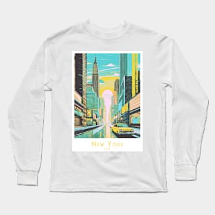 Sunset Drive in New York Long Sleeve T-Shirt